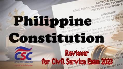 civil service philippine constitution reviewer